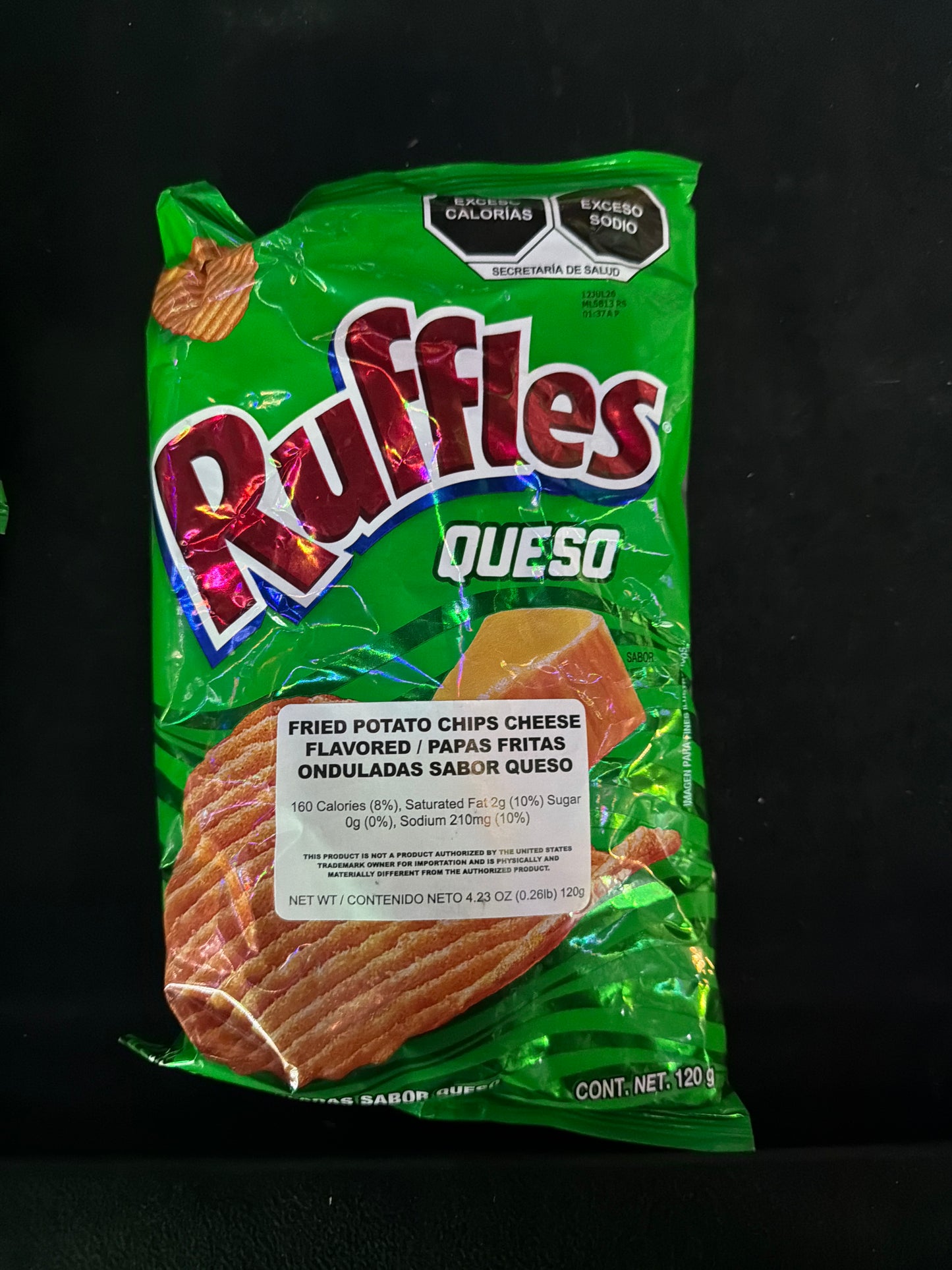 MEXICAN RUFFLES POTATO CHIPS 120G / QUESO