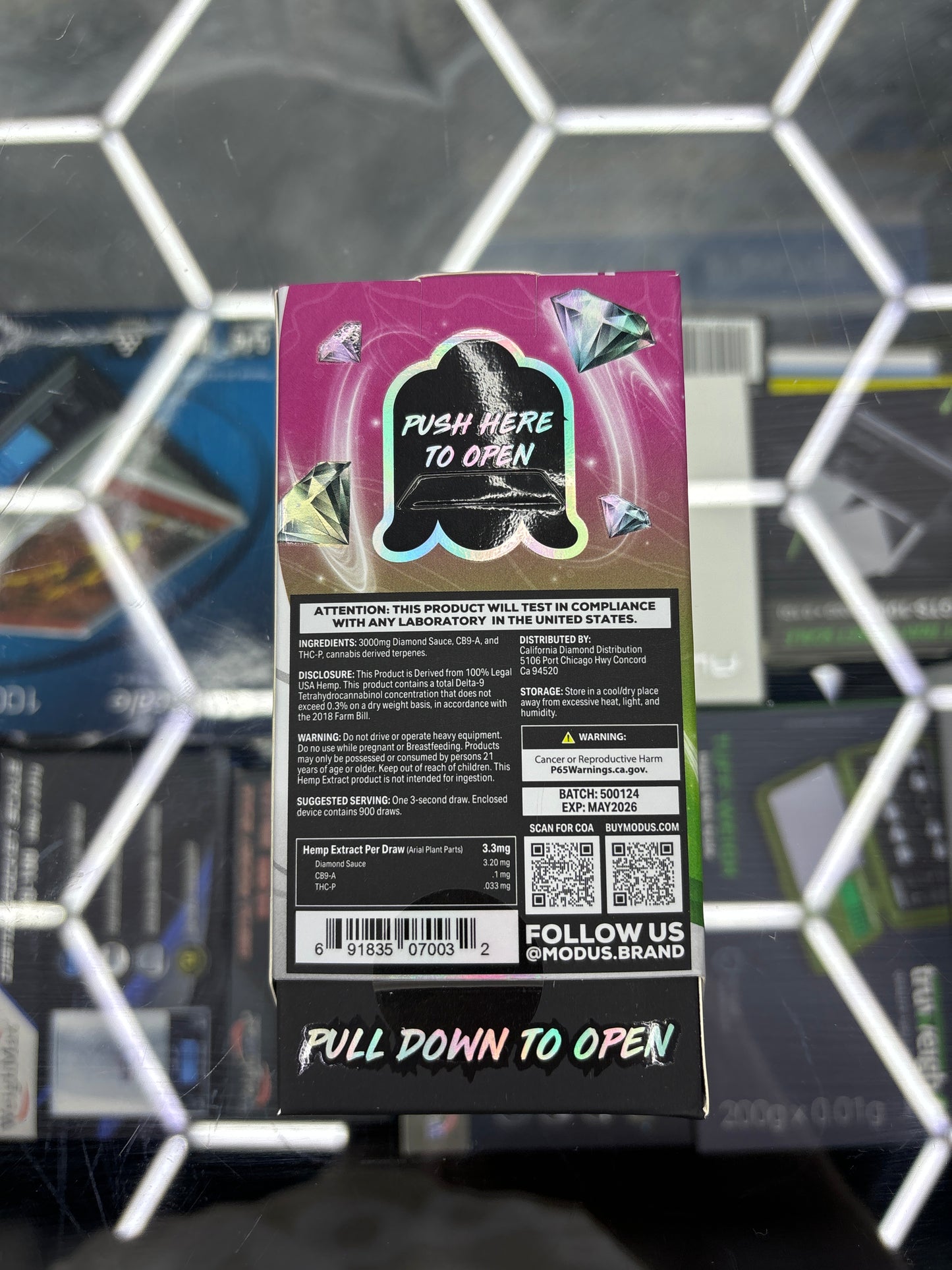 Modus platinum blend watermelon skittles Indica, 3G disposable