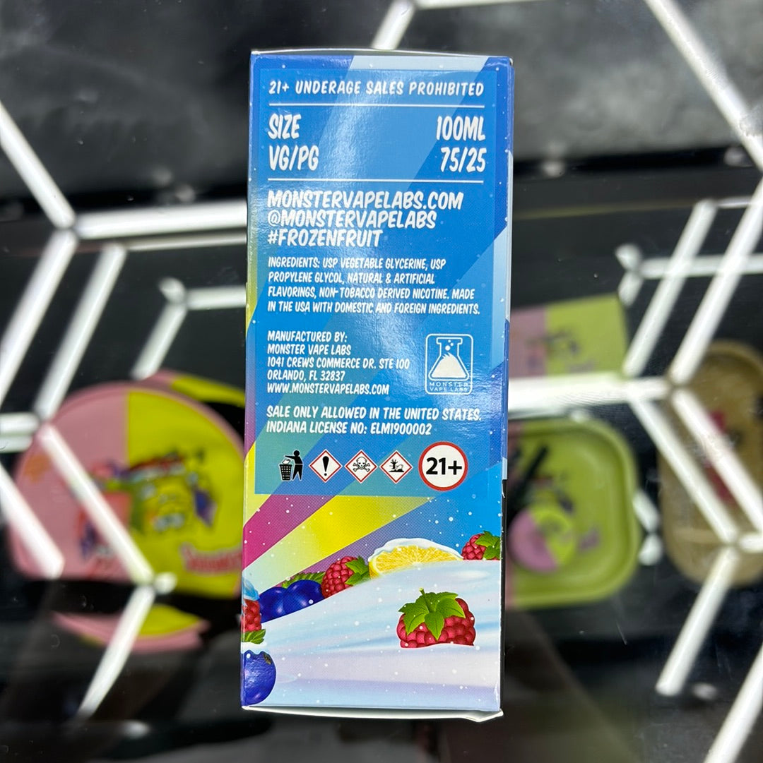 Frozen fruit monster, blueberry raspberry lemon ice 3MG 100ML