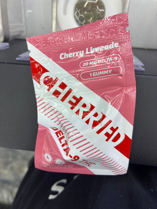 Cherried d9 20mg gummy cherry limeade