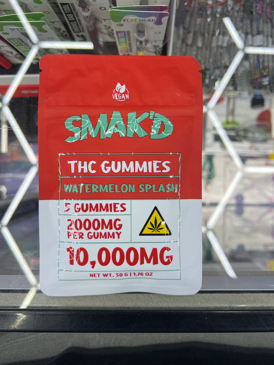 SMAK’D GUMMIES Watermelon Splash 5ctx 2000mg
