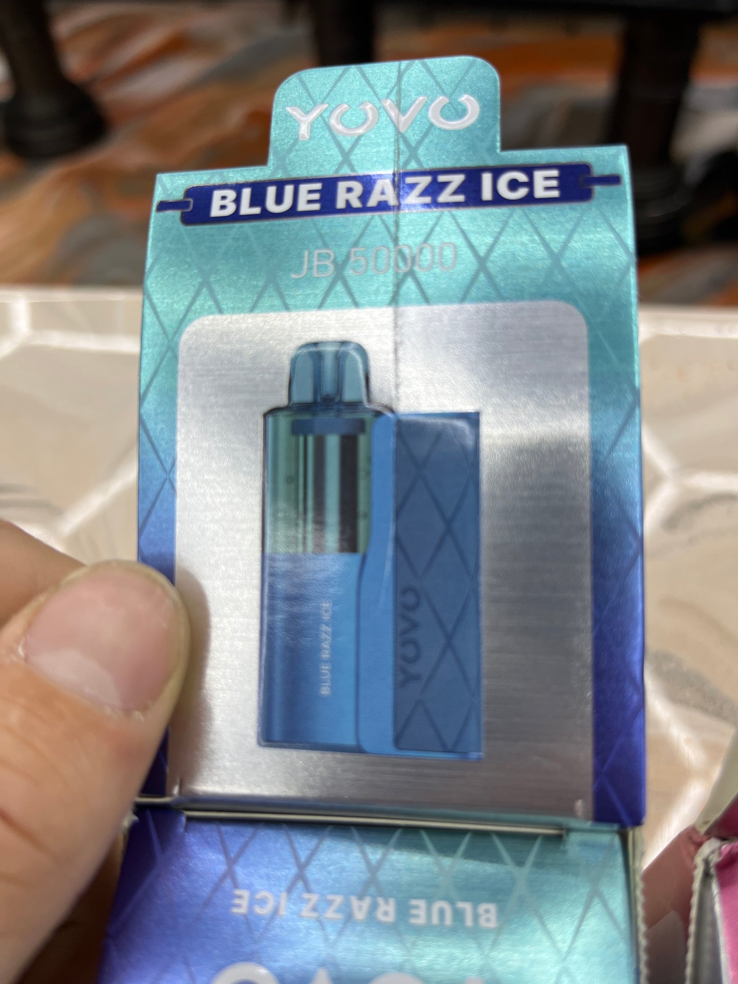 Yovo JB 50k blue razz ice