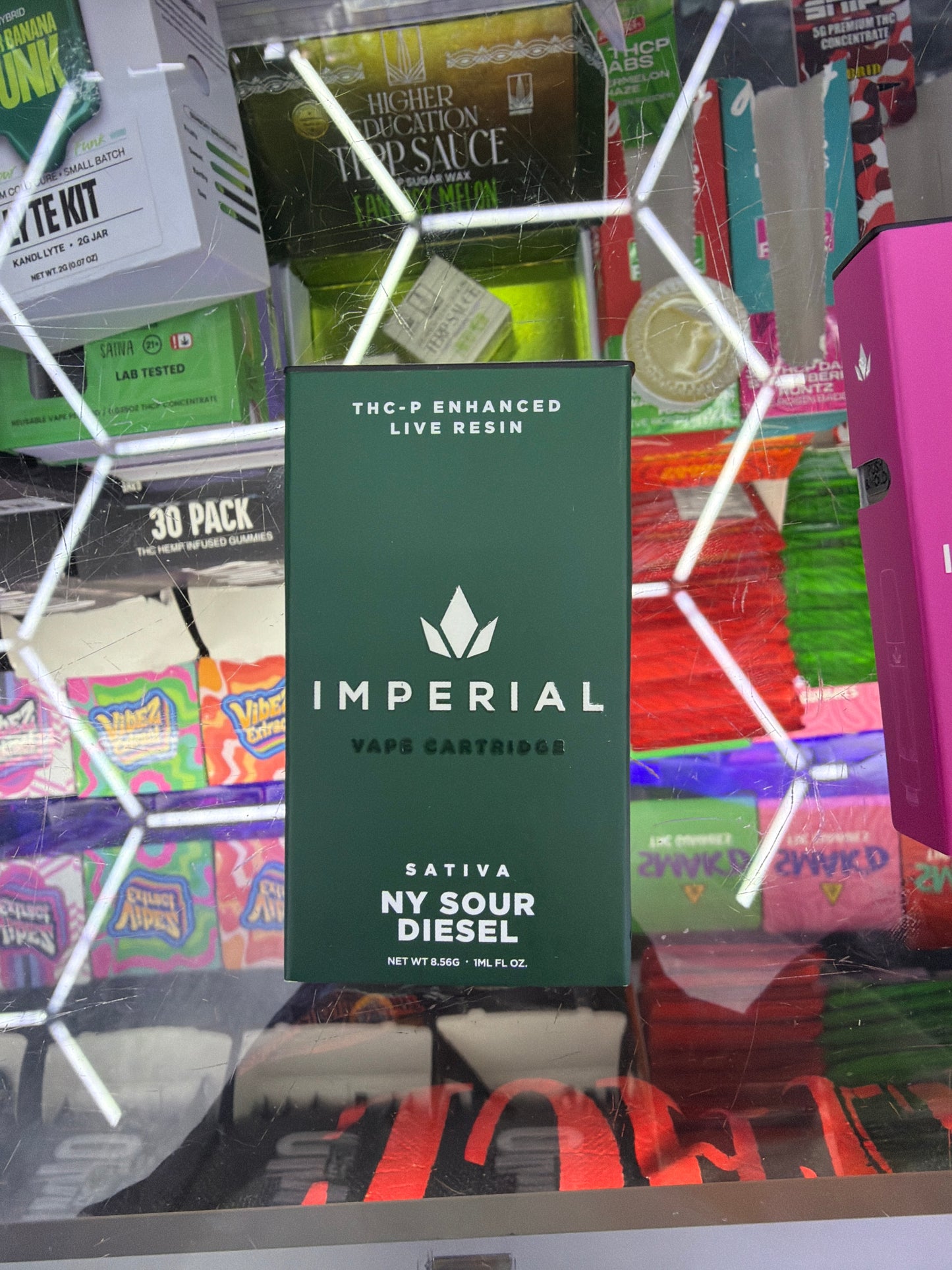 Imperial thc-p enhanced live resin 1g cartridge sativa NY SOUR DIESEL