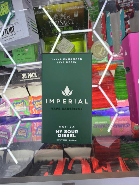 Imperial thc-p enhanced live resin 1g cartridge sativa NY SOUR DIESEL