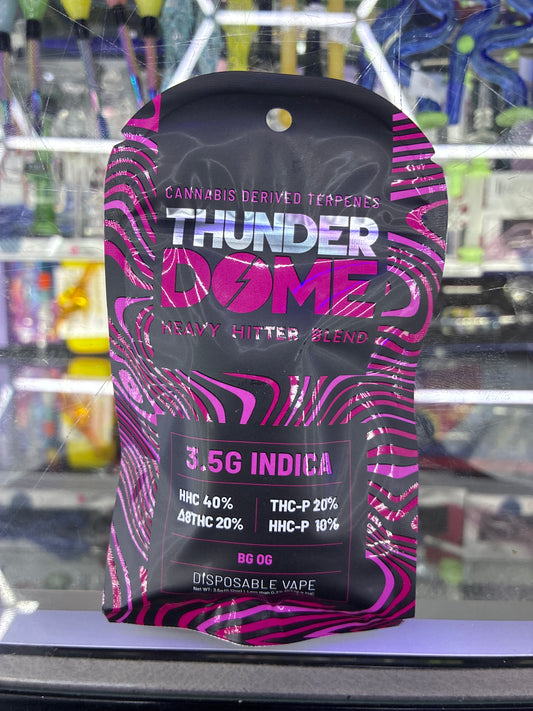Thunder Dome Thc-p hhc-p blend 3.5g disposable Bg Og Indica