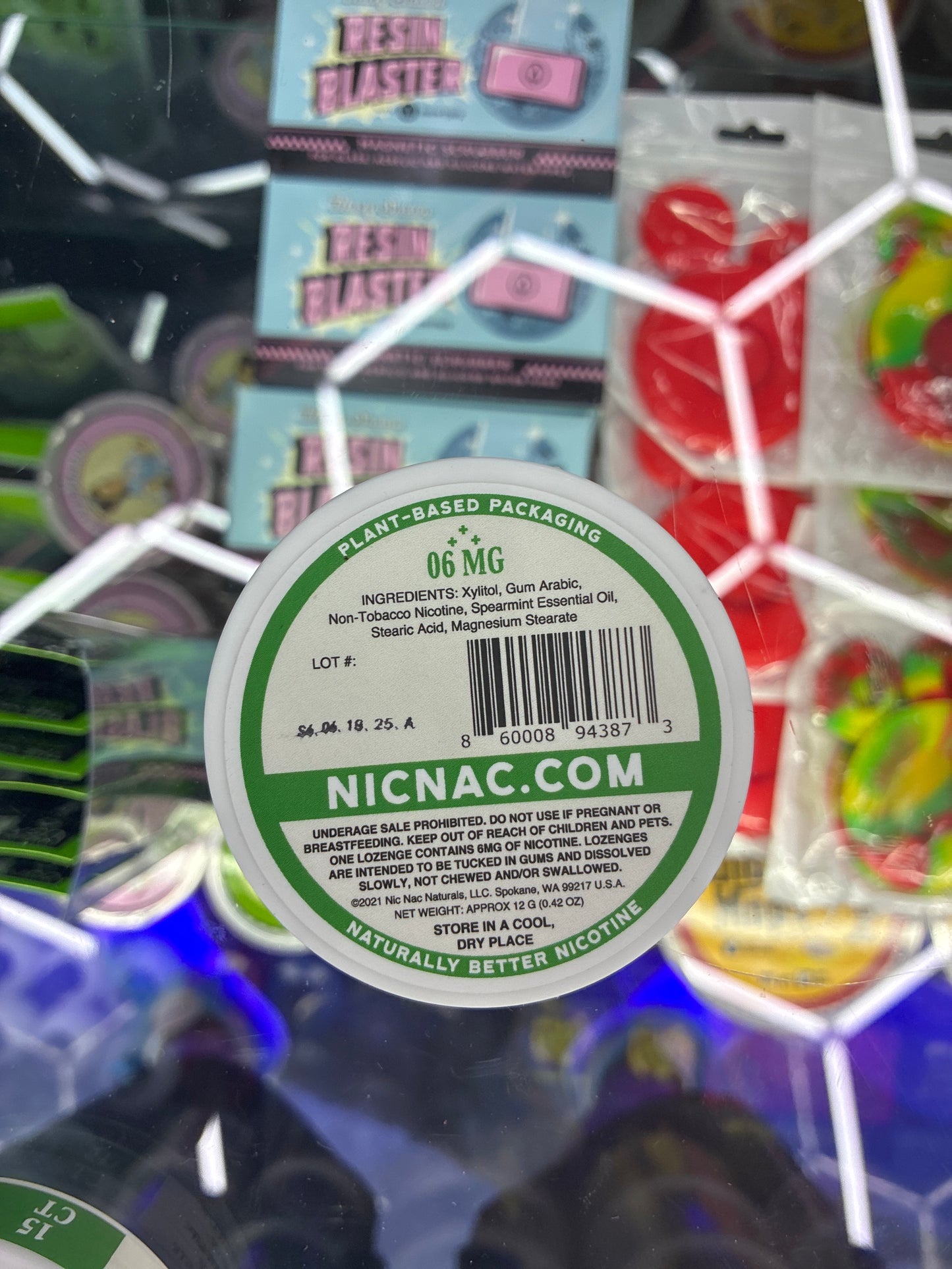 NICNAC NATURALS 15ct 06mg spearmint