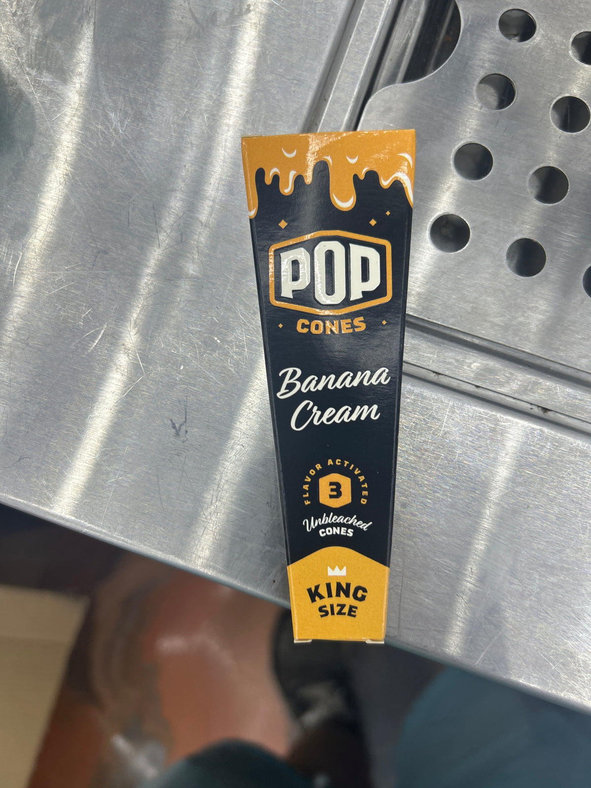 Pop cones banana cream  three pack king sized