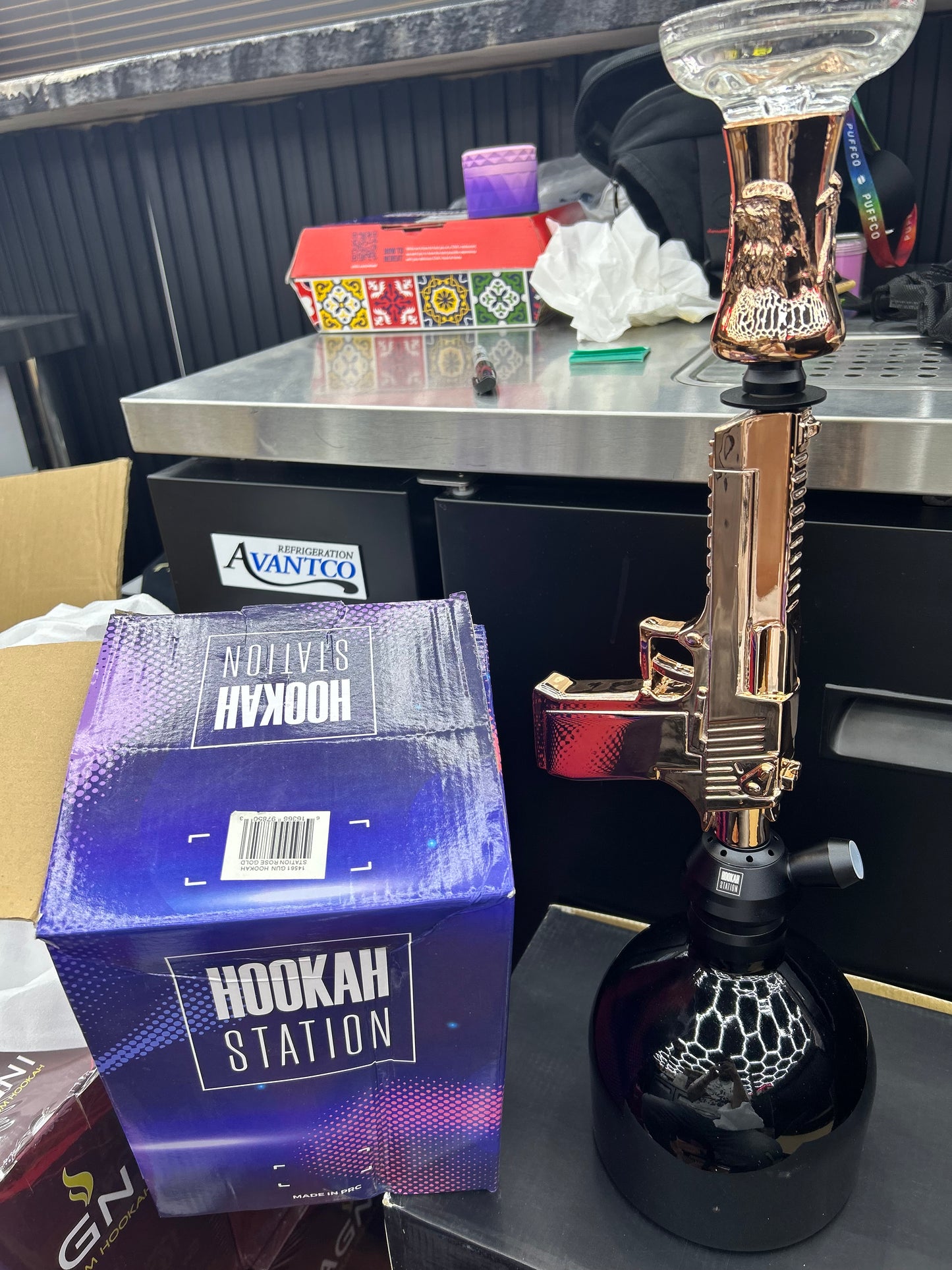 Hookah station hookah gun- gold