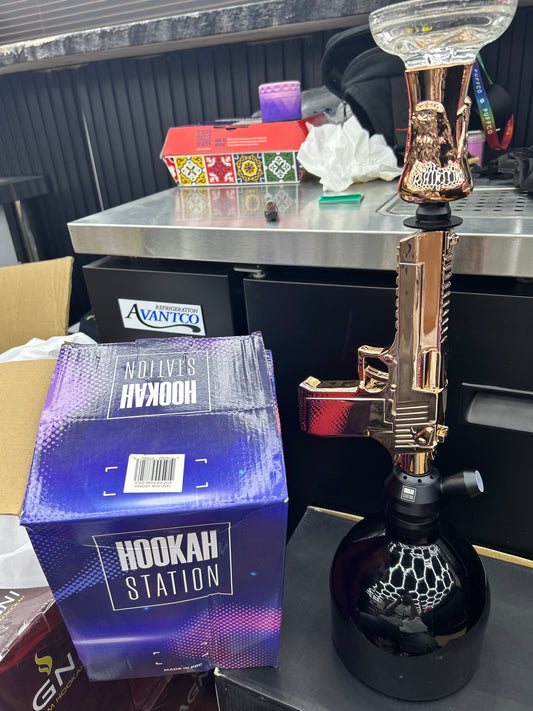 Hookah station hookah gun- gold