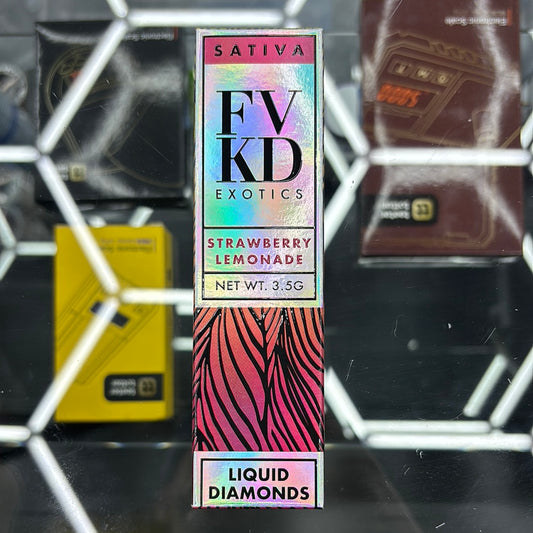 Fvkd exotics strawberry, lemonade, sativa liquid diamonds 3.5 G
