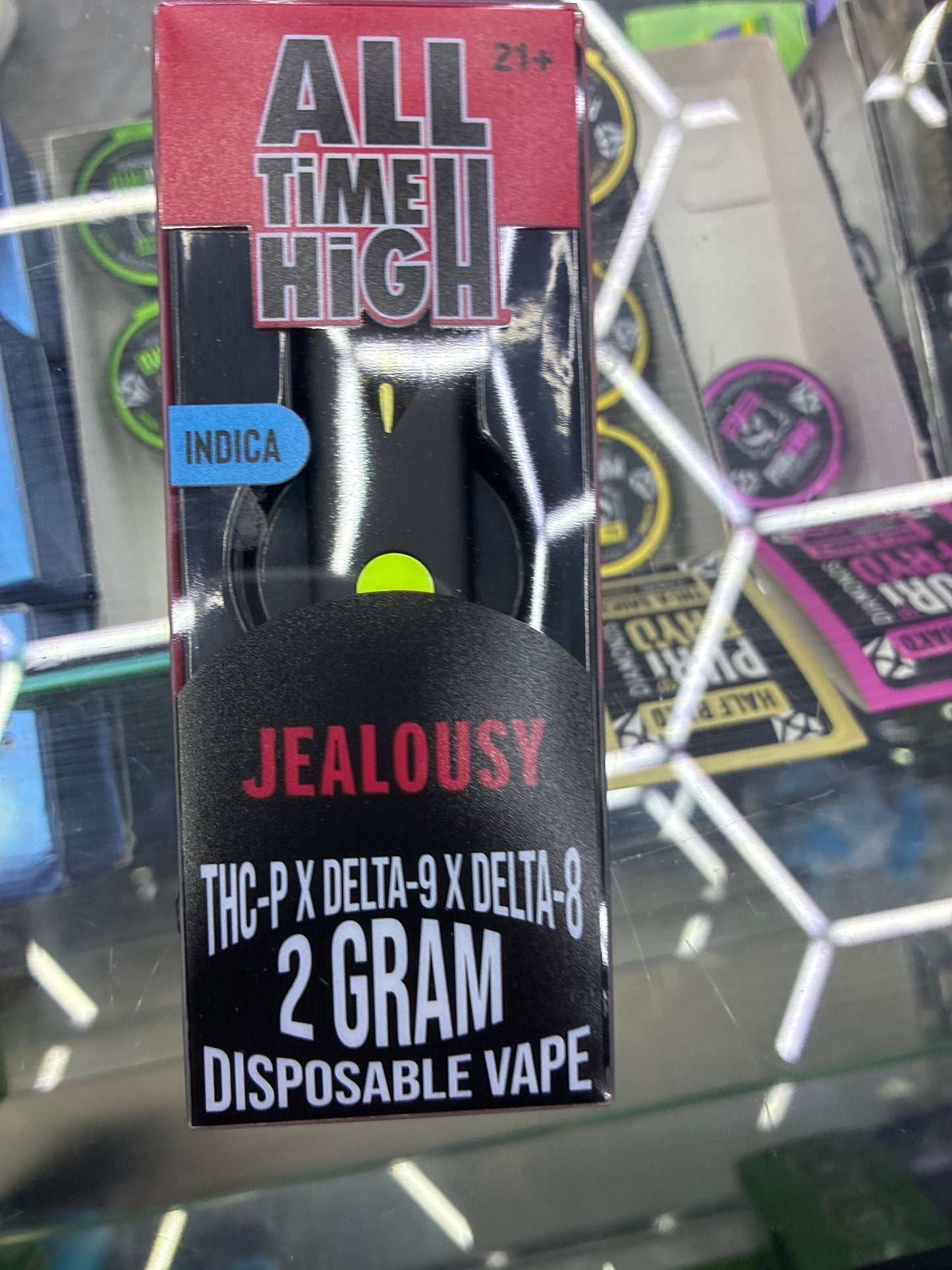 All time high thcp/d9/d8 disposable 2g indica jealousy