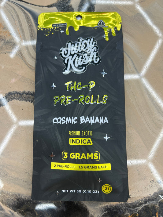 Juicy kush thc-p prerolls 3g cosmic banana indica