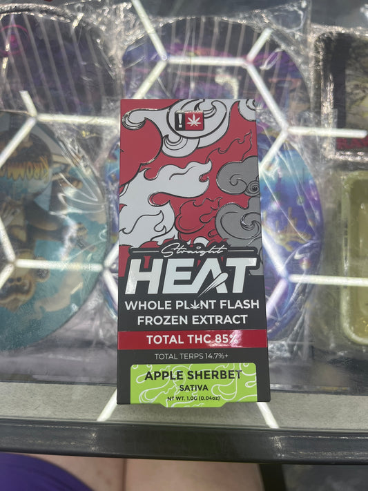 Heat whole plant flash frozen extract 1g apple sherbet sativa