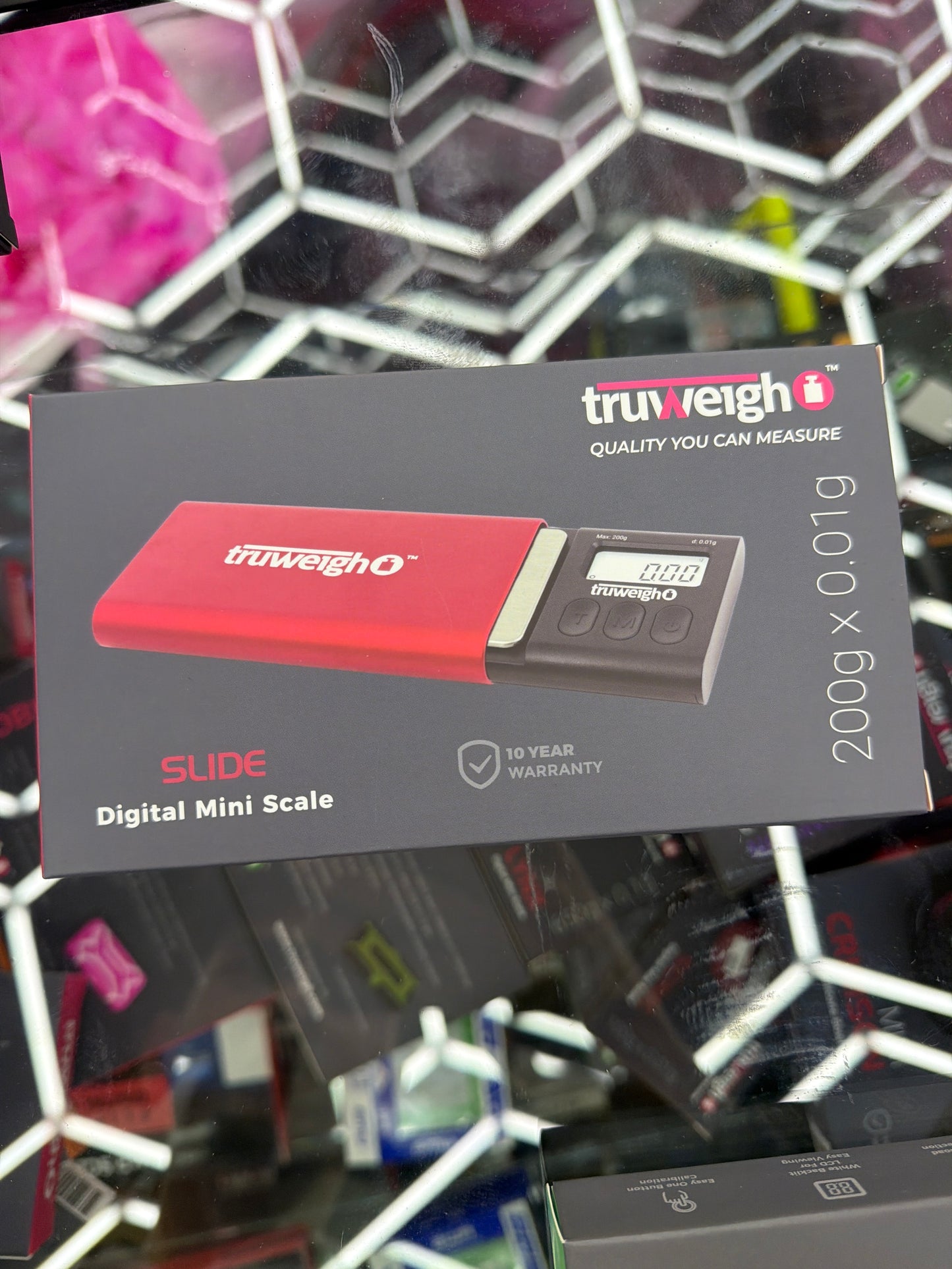 Truweigh - Smoking ACC - Scale - 1ct - 200g x 0.01G - Slide - Red