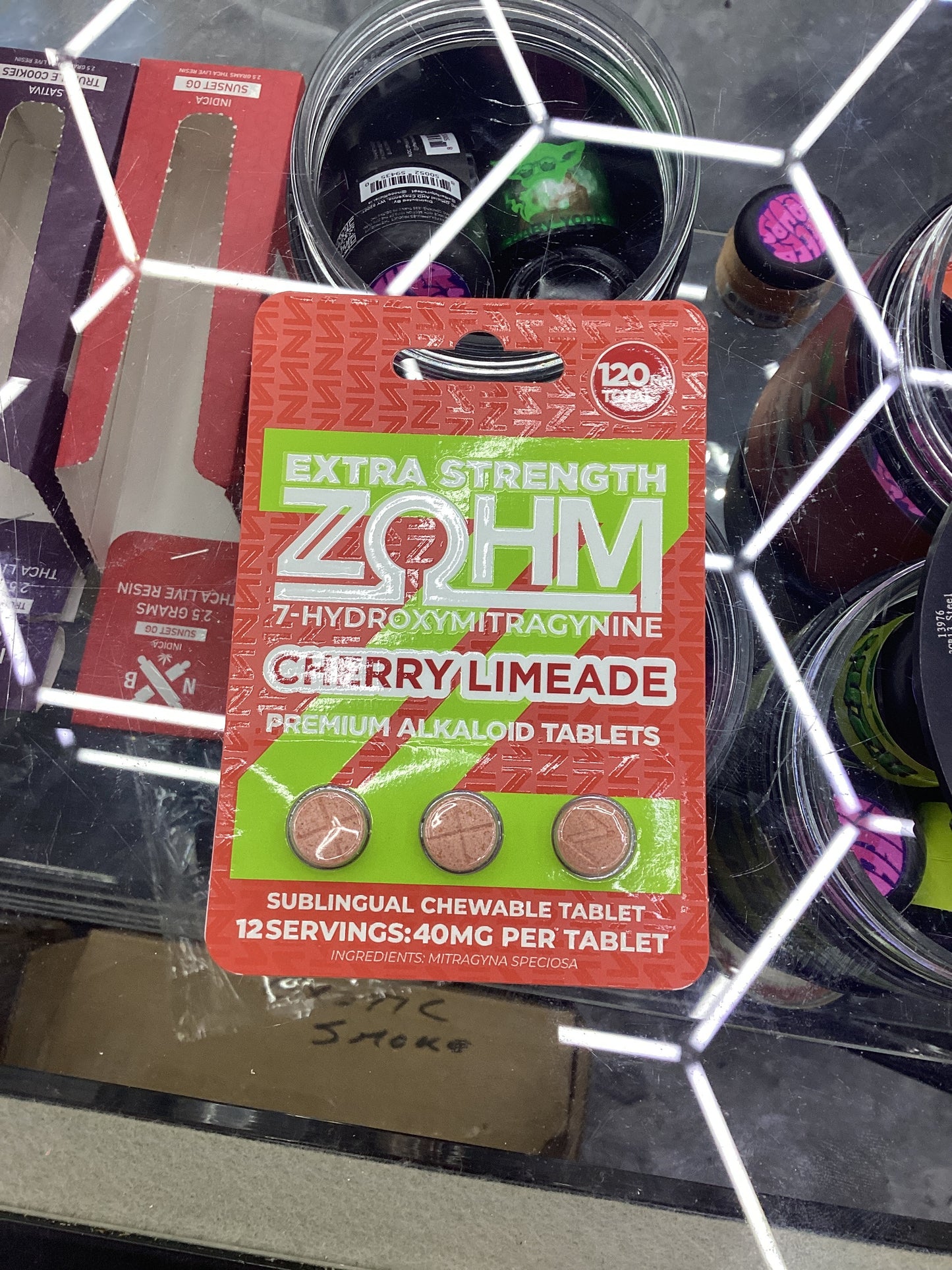 Zohm 7-hydroxy Extra strength cherry limeade 40mg tablets 3