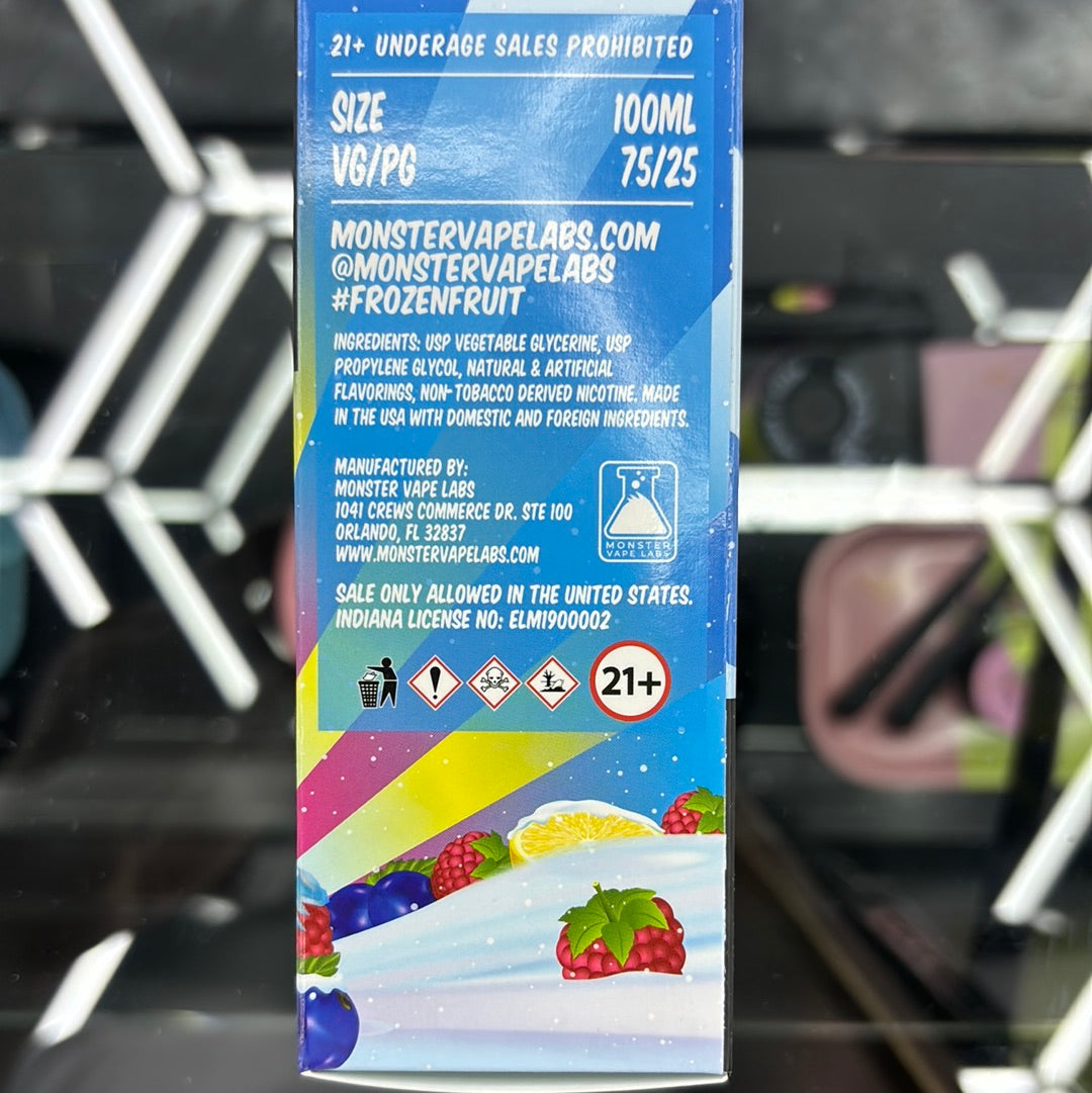 Frozen fruit monster, blueberry raspberry lemon ice 6MG 100ML