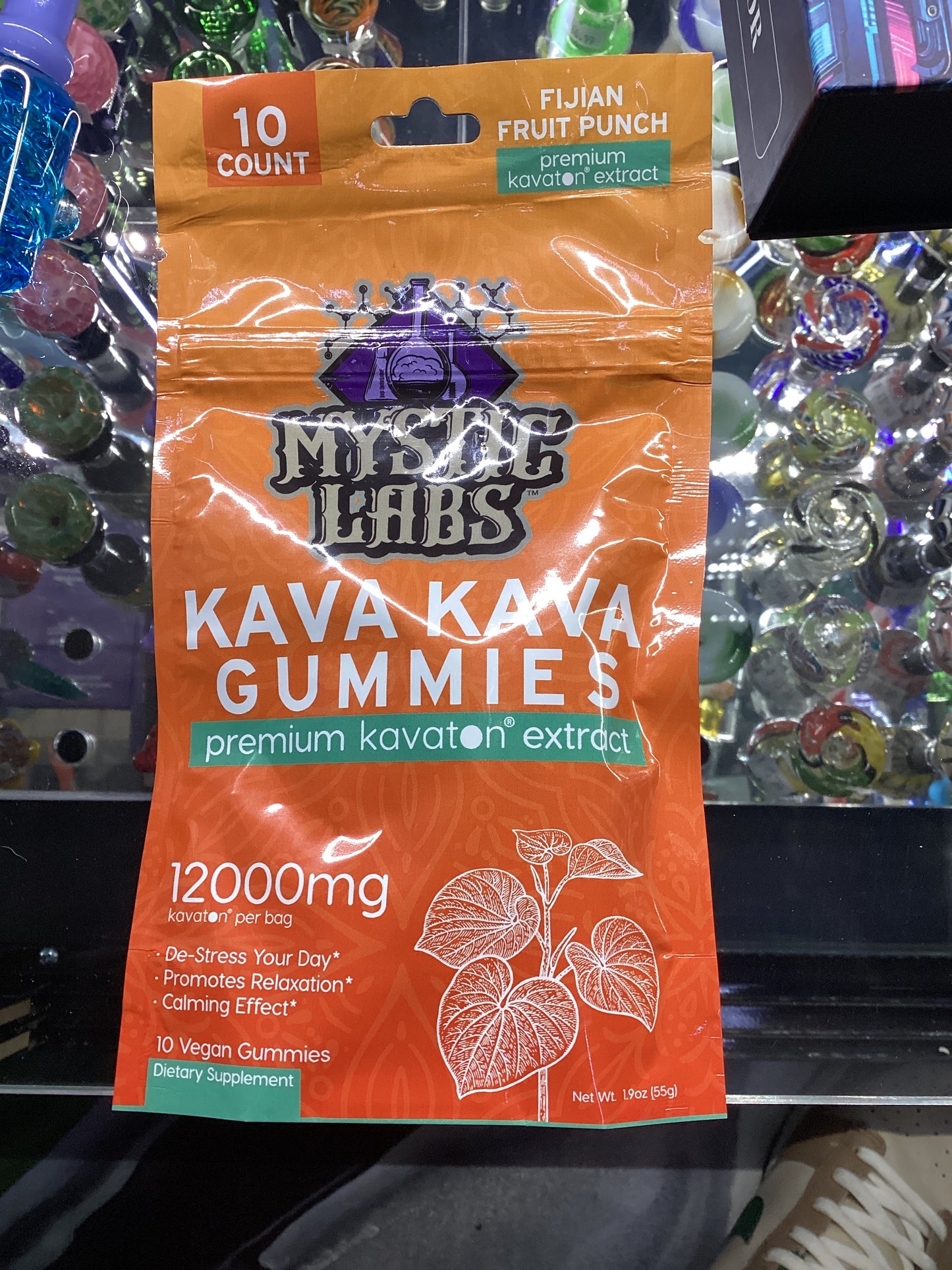 Mystic labs Fijian fruit punch kava kava premium kavaton extract gummies  12000mg 10ct