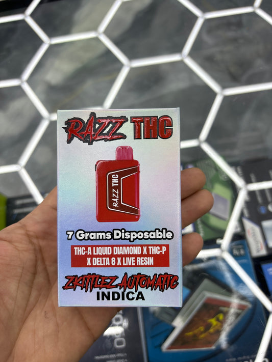 Razz thc 7g disposable skittles are automatic, Indica