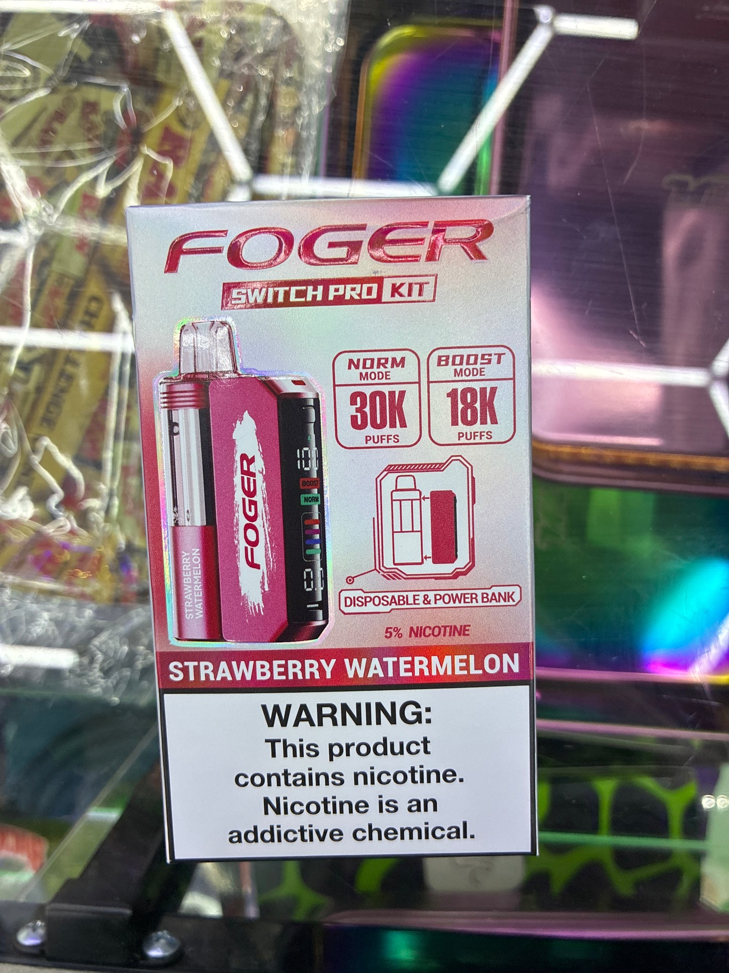 Fogger switch pro disposable kit 30k puffs strawberry watermelon