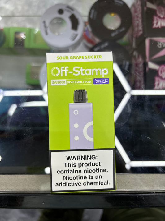 Off stamp pod sour grape sucker