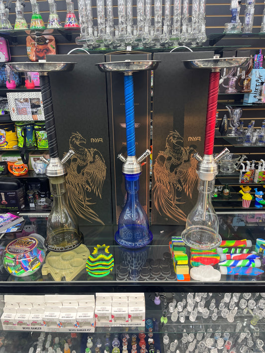 Mya Nefertiti hookah black/silver