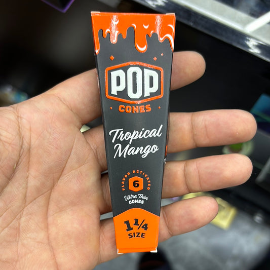 Pop cones tropical mango six pack 1 1/4