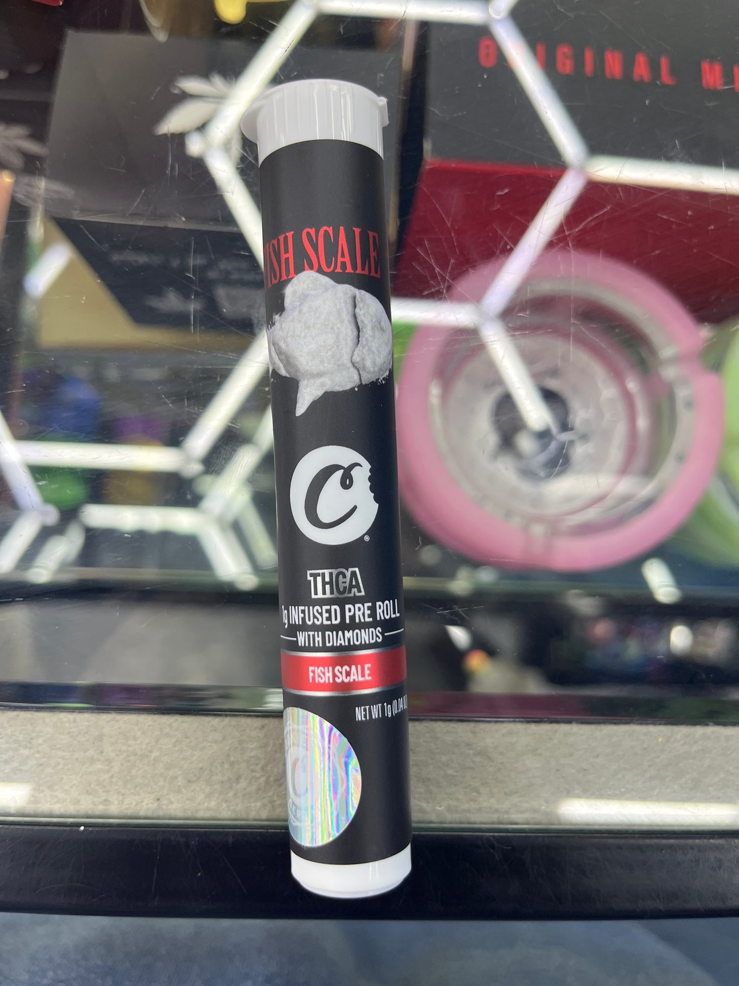 Cookies thca 1g preroll with diamonds fish scale