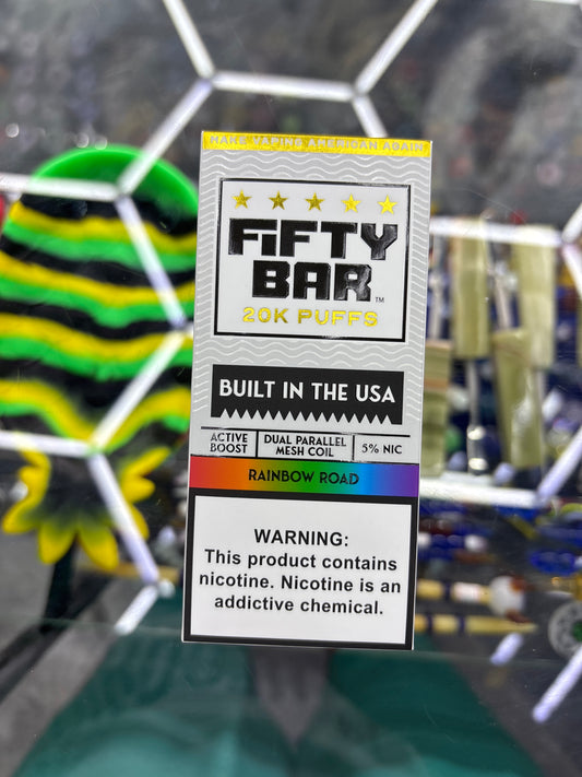 Fifty bar 20K puff rainbow Road