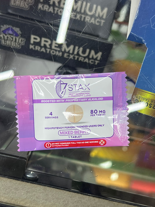 7stax proprietary alkaloid 80mg mixed berry