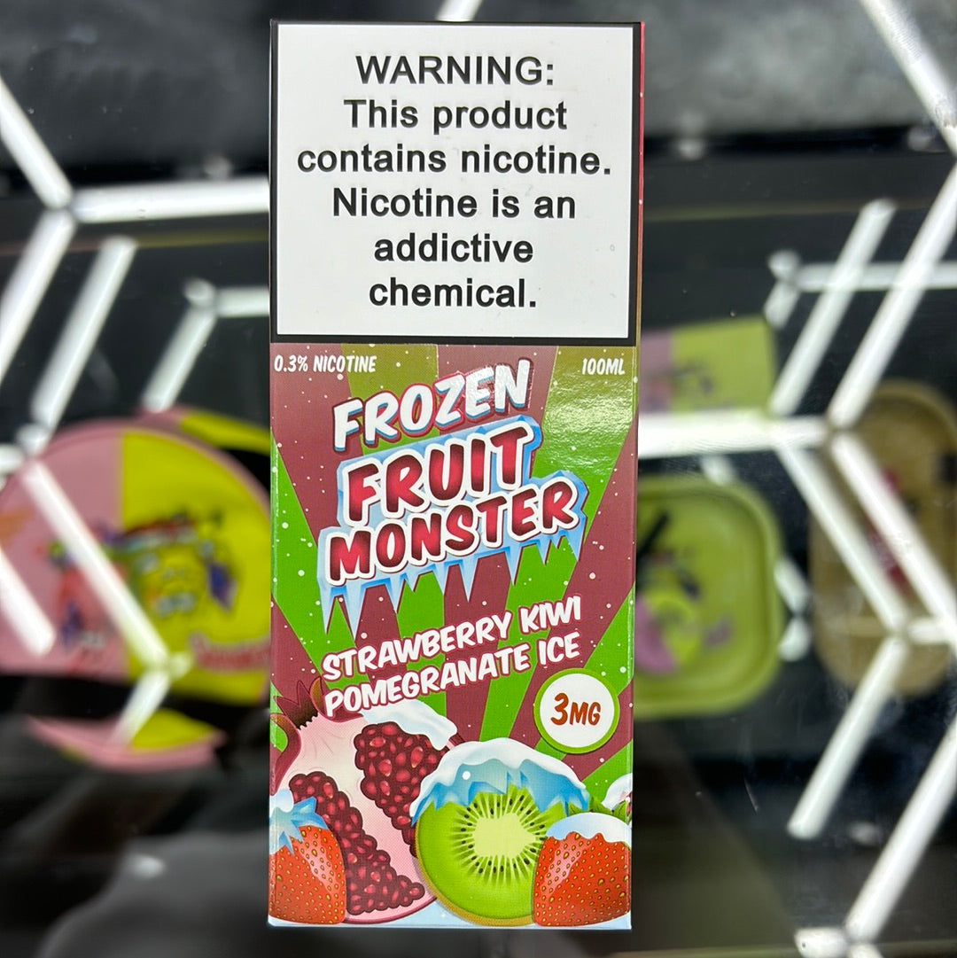 Frozen fruit monster,strawberry kiwi pomegranate ice 3MG 100ML ￼
