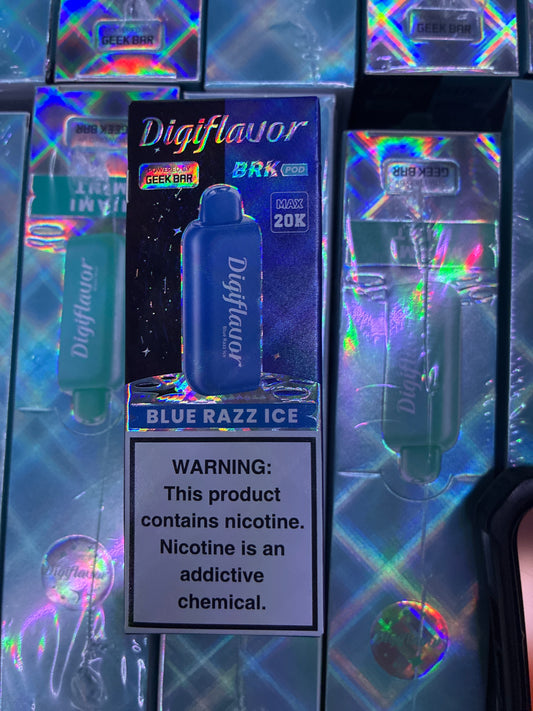 Digiflavor pod blue razz ice 20k hits