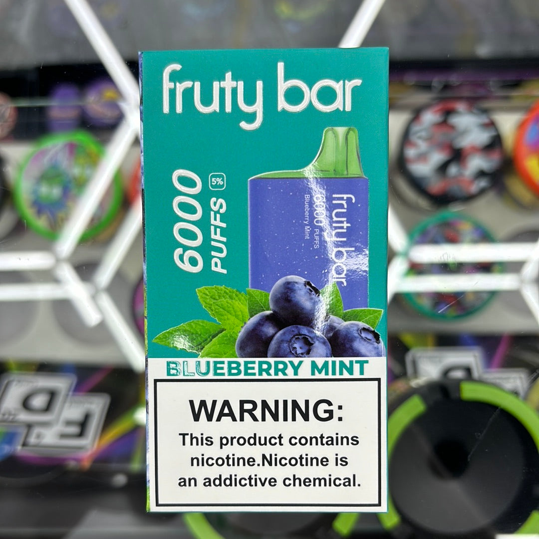 Fruity bar, 6000 puffs blueberry mint