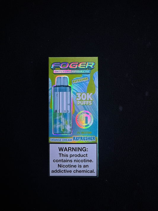 Fogger switch pro disposable pod 30k puffs Orange dream refresher