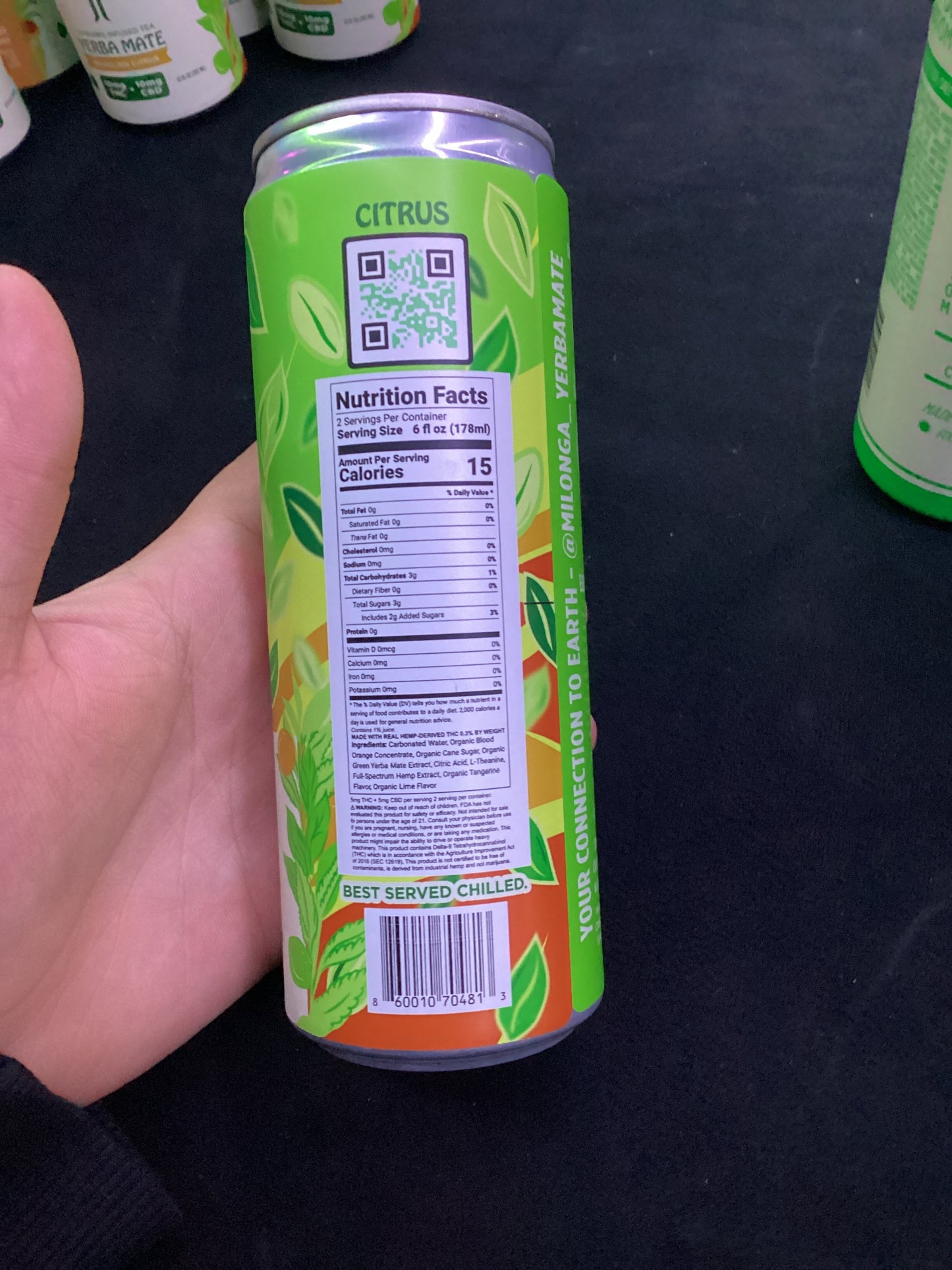 Milonga thc a drink citrus