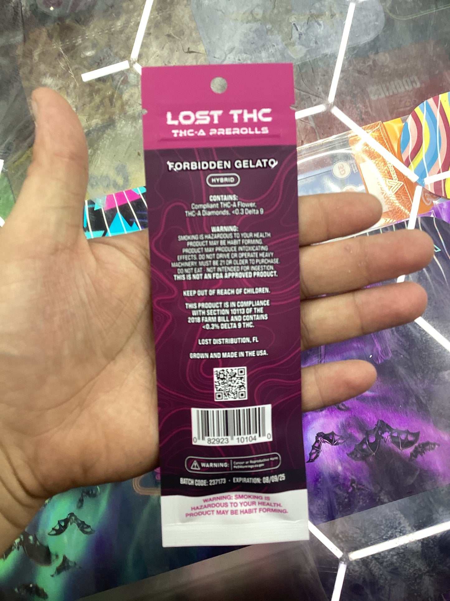 Lost thc-a pre-rolls, thca sauce, infuse forbidden gelato