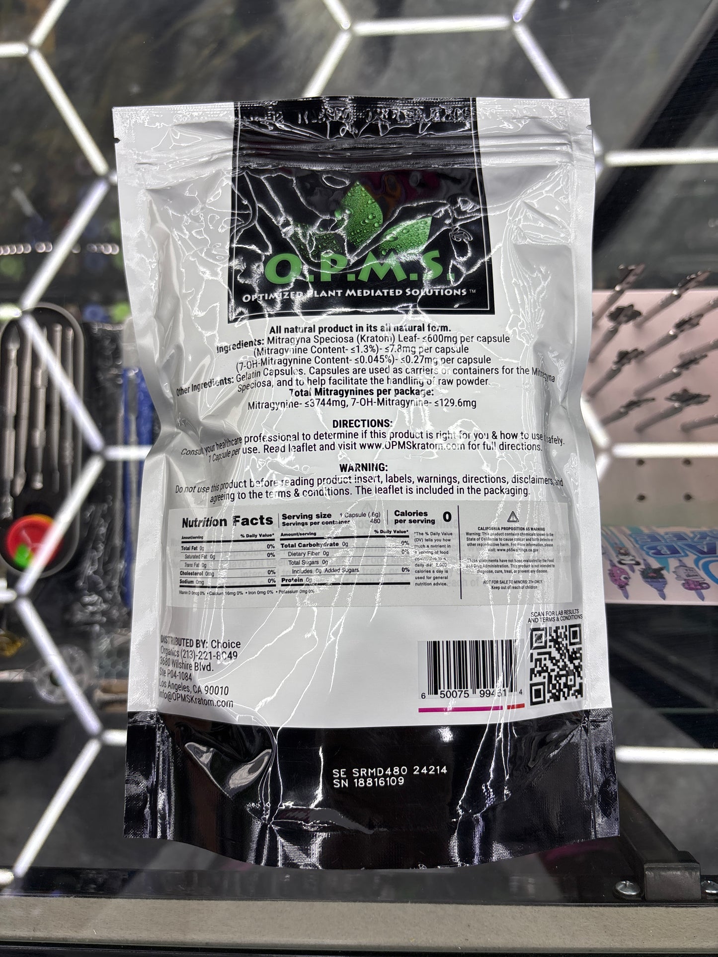 Opms maeng da kratom 480 capsules