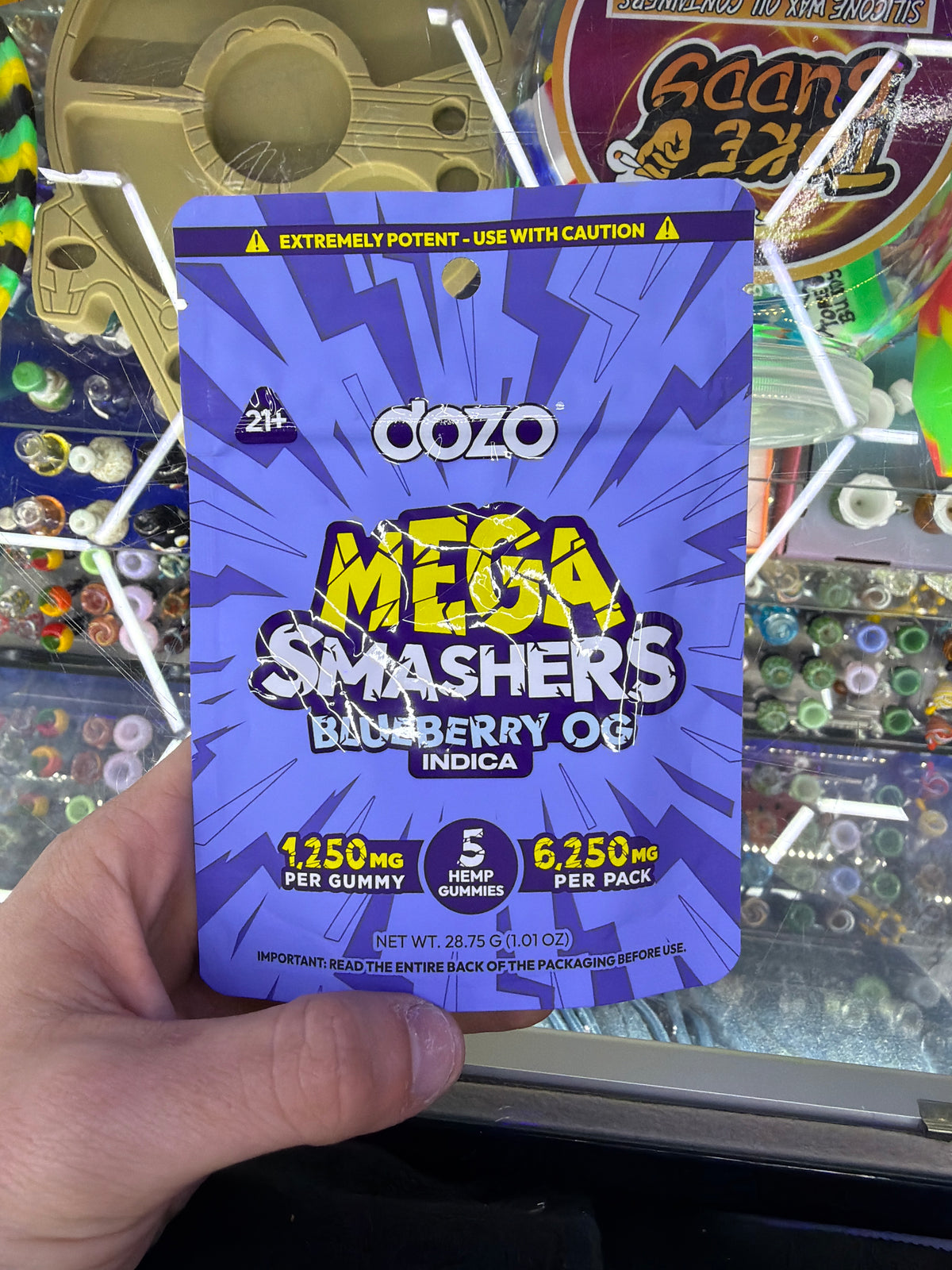 DOZO Mega Smashers Blueberry Og 1250mg 5ct indica