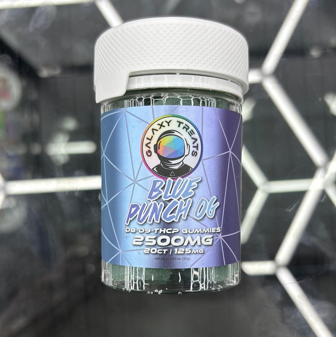 Galaxy treats, blue punch OG, 2500 mg 20 count