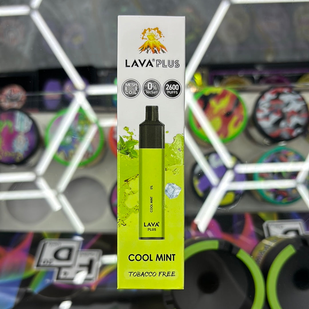 Lava plus tobacco free 2600 puffs cool mint