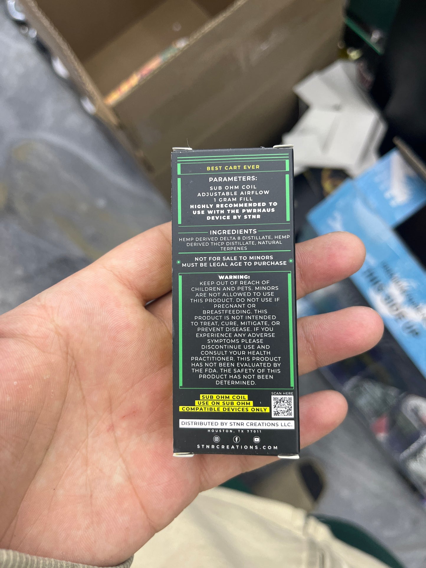 Stnr thcp cartridge 1g watermelon zkittles indica