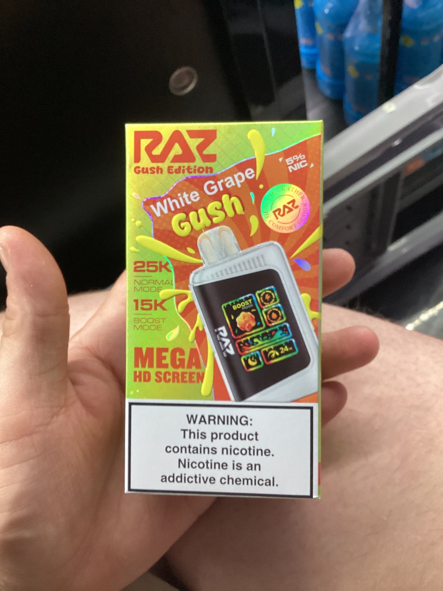 Raz dc25000 ltx 25k puffs white grape gush