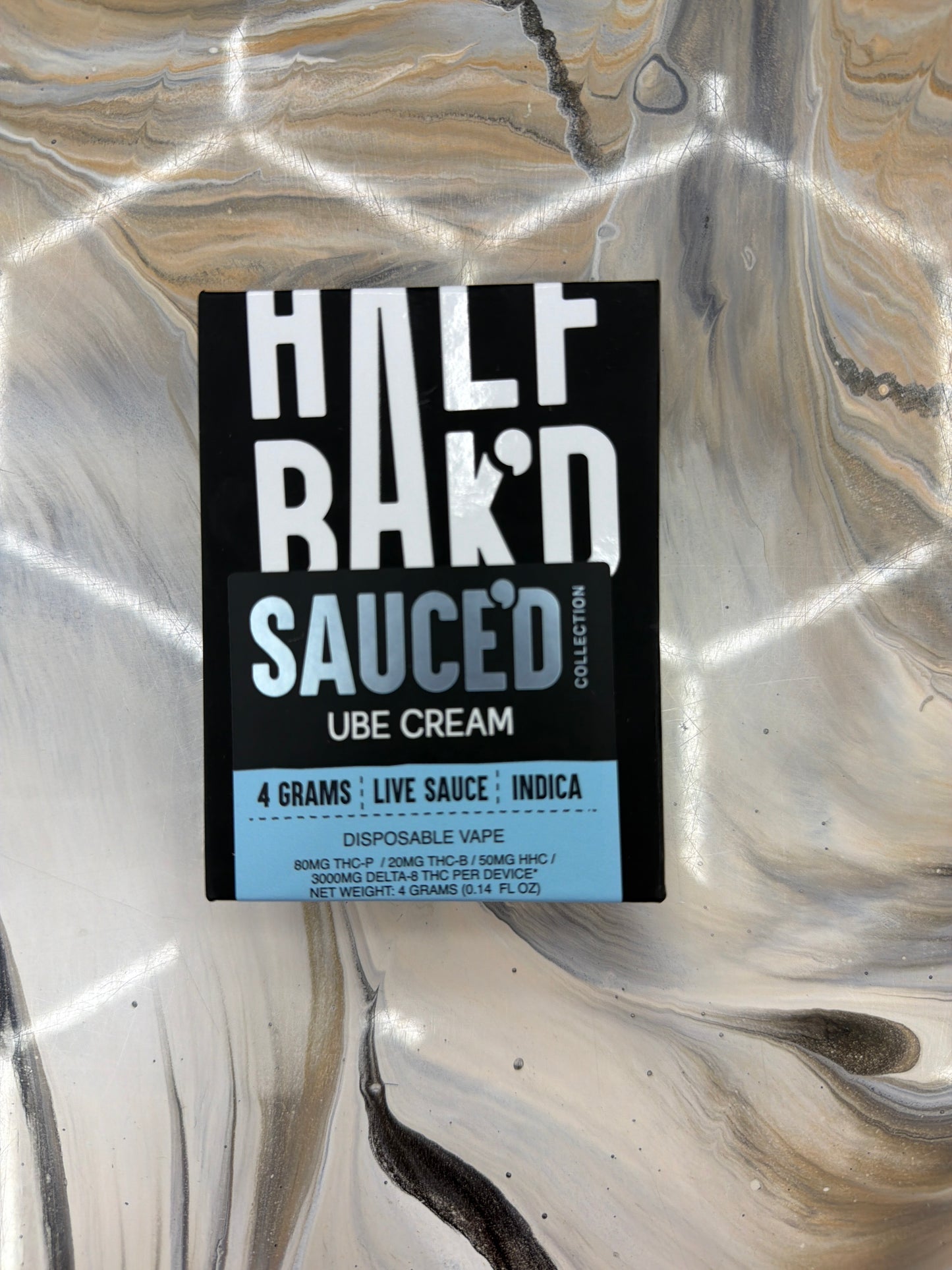 Half bakd 4g Sauce’d Disposable Ube Cream Indica