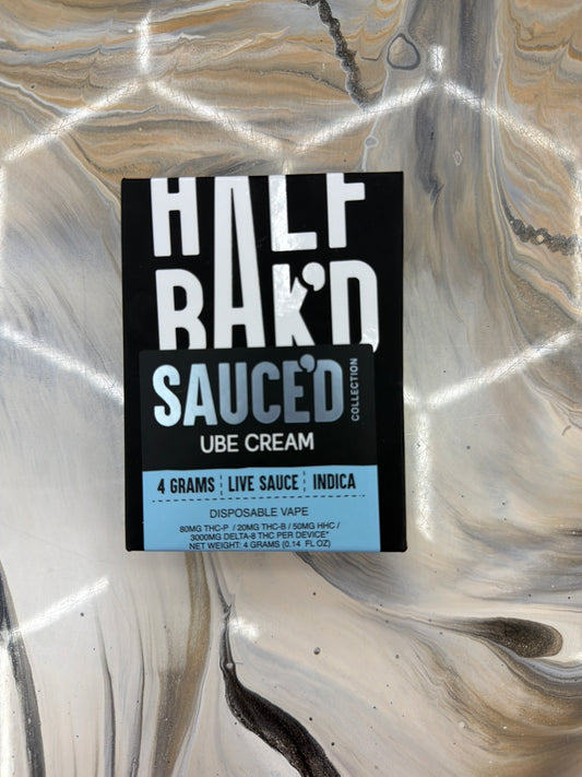 Half bakd 4g Sauce’d Disposable Ube Cream Indica