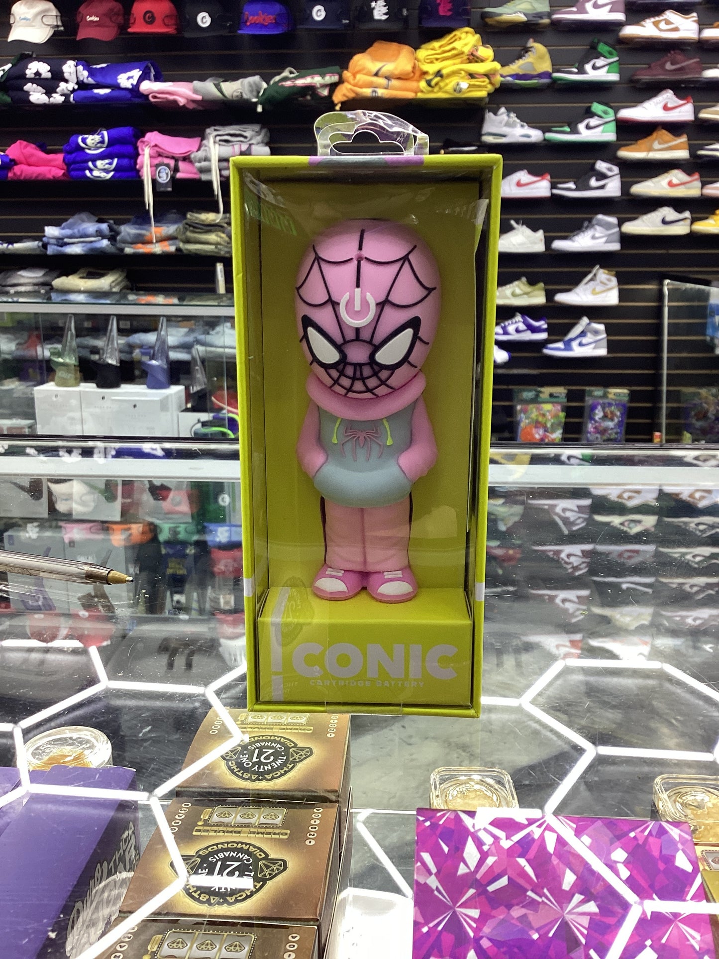 Iconic cartridge spiderman battery pink/grey