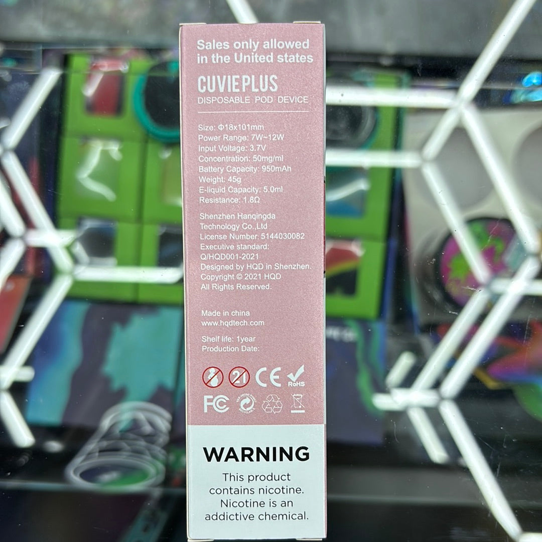 HQD strawberry watermelon ,1200 puffs curvie plus