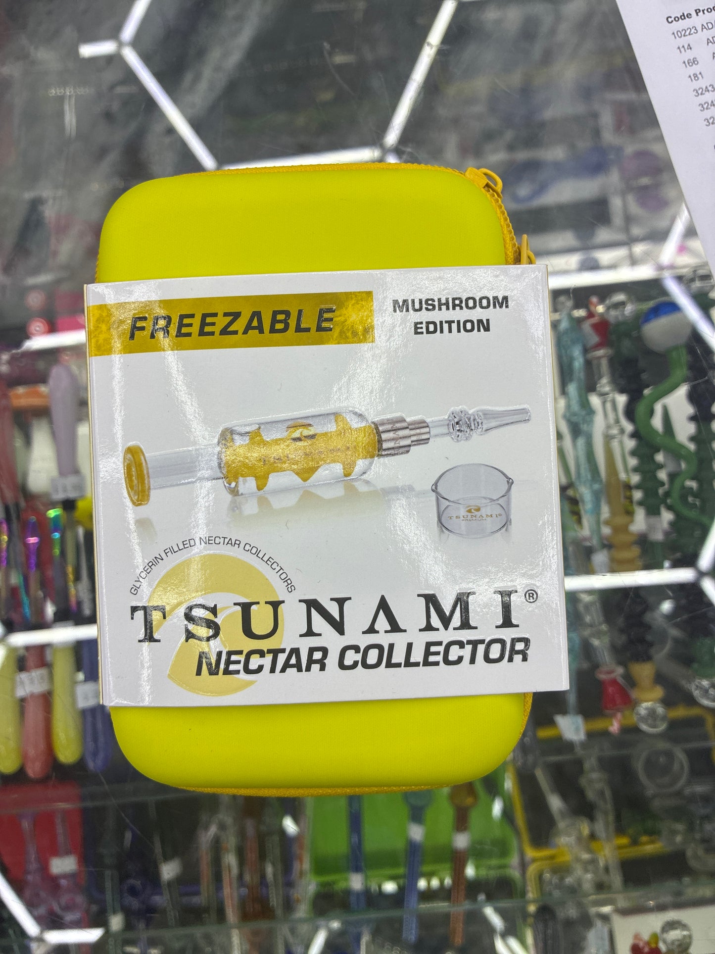 Tsunami freezeable nectar collector mushroom edition yellow