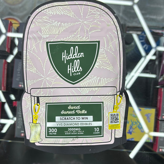 Hidden Hills club, sweet sunset belts, 3000 MG 10 count