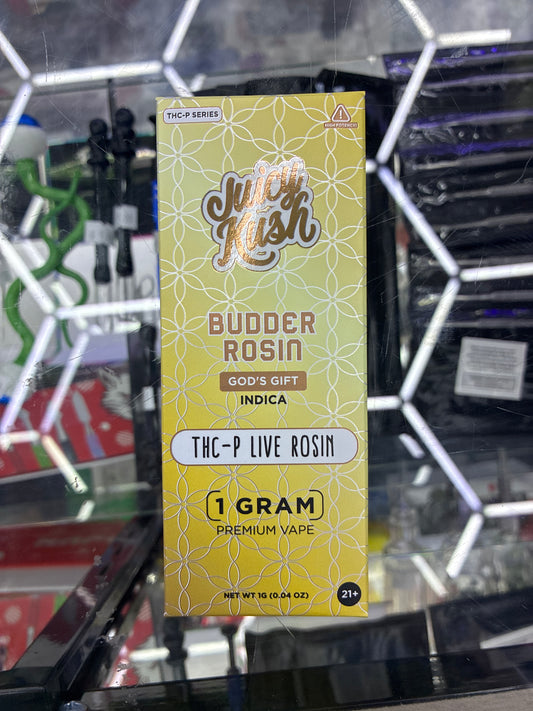 Juicy kush budder rosin 1g vape gods gift indica