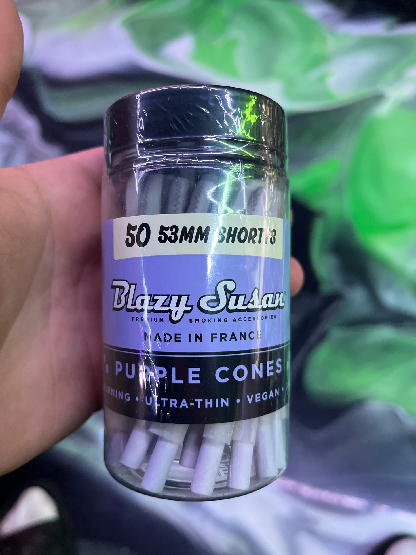 Blazy Susan 53mm shortys purple 50pack