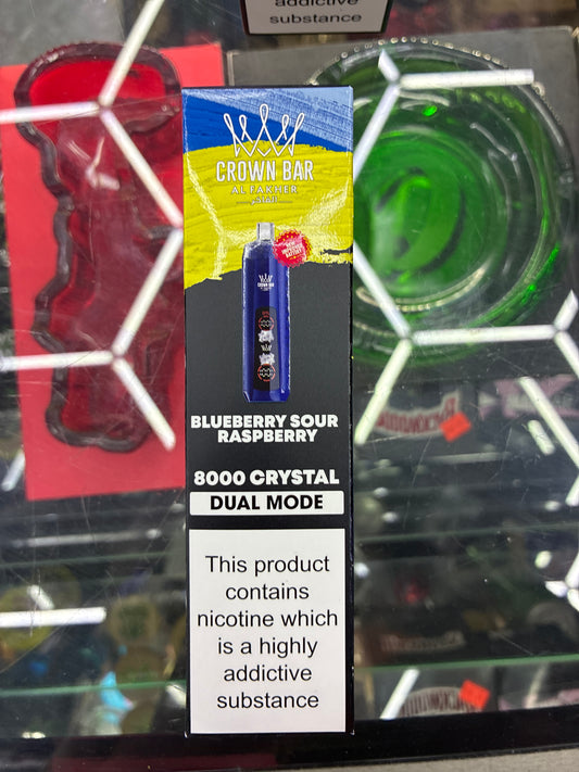 Al fakher crown blueberry sour raspberry blast edition 8kpuffs